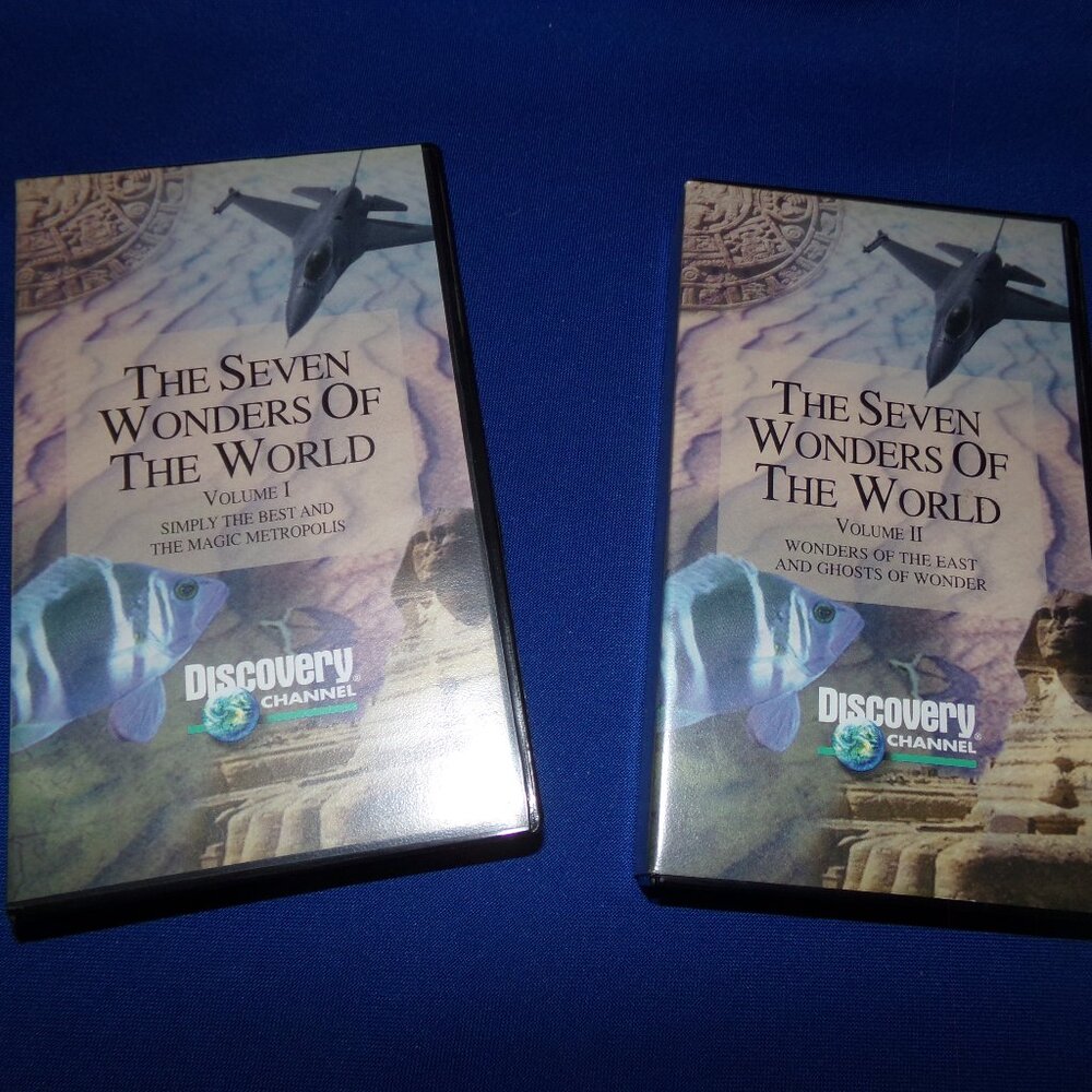 Discovery Channel Seven Wonders on the World Vol I & II VHS Video Tape Movies